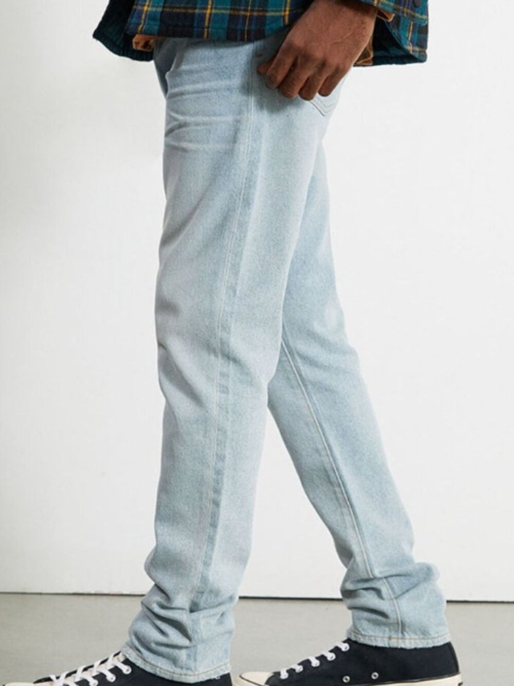 NWT Pacsun Eco Light Wash Slim Taper Rigid Jeans Mens Light Indigo 30W 32L